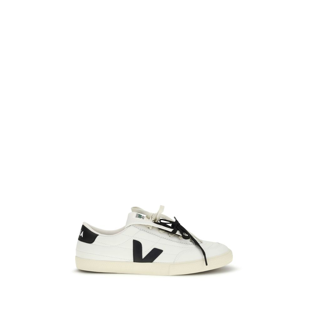 Veja White Calf Leather Bos Taurus Athletic Sneakers