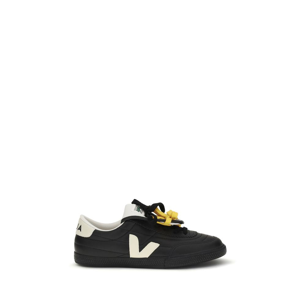 Veja Black Calf Leather Bos Taurus Low Top Sneakers