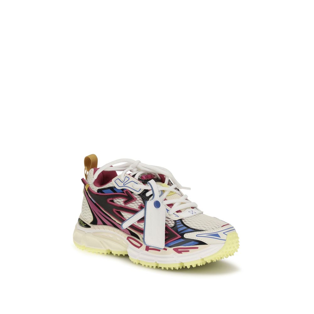 Off-White Multicolor Polyamide Athletic Sneakers
