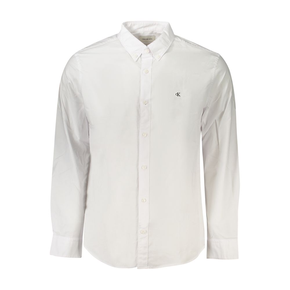 Chemise Calvin Klein Bianco en coton pour homme