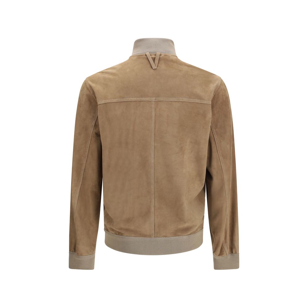 Valstar Beige Calf Leather Bos Taurus Bomber