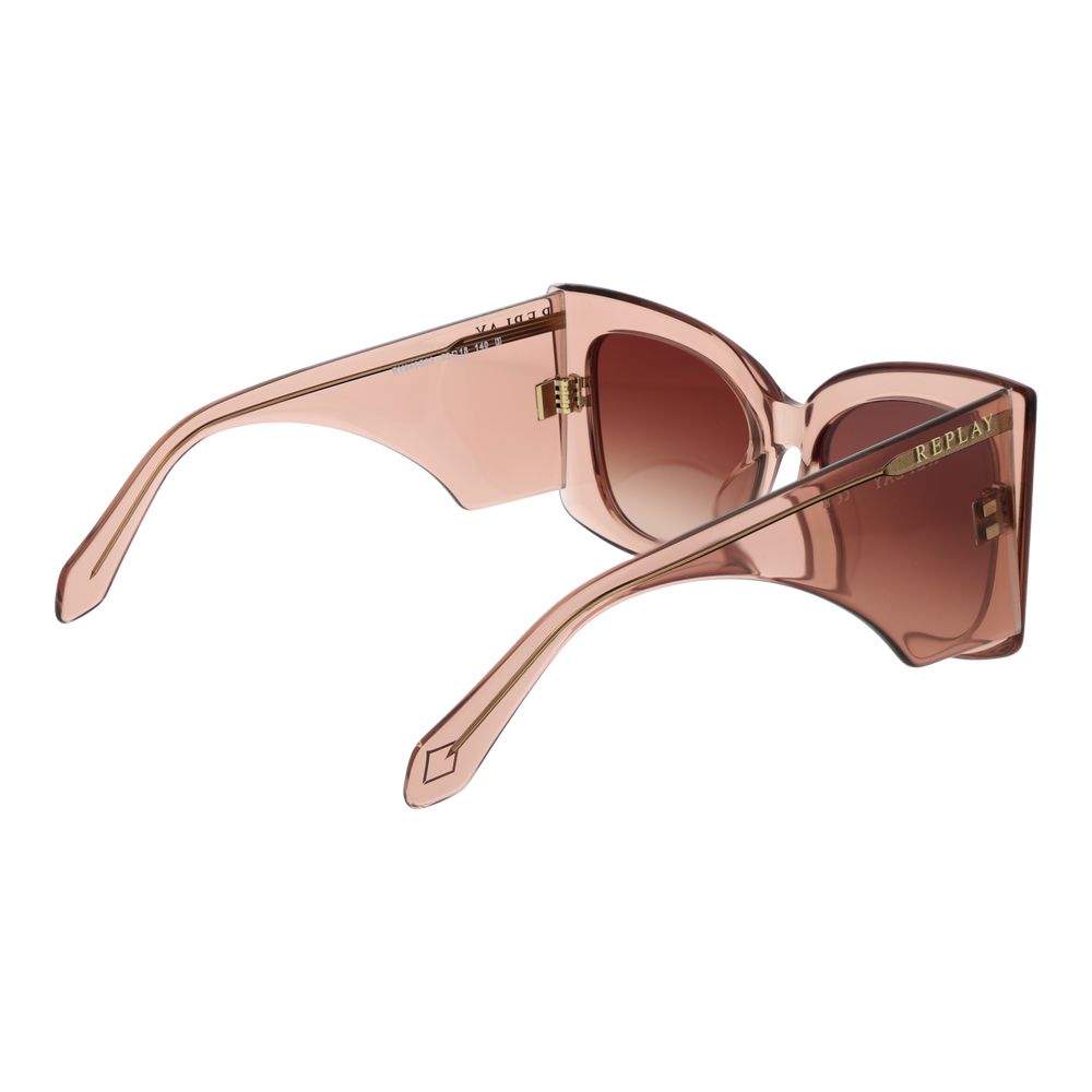 Replay Rosa Kunststoff-Sonnenbrille