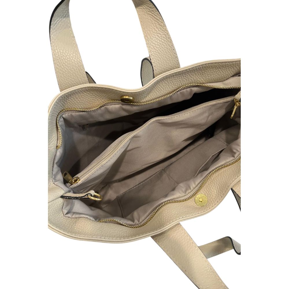 Sac bandoulière Baldinini Trend en cuir beige pour femme