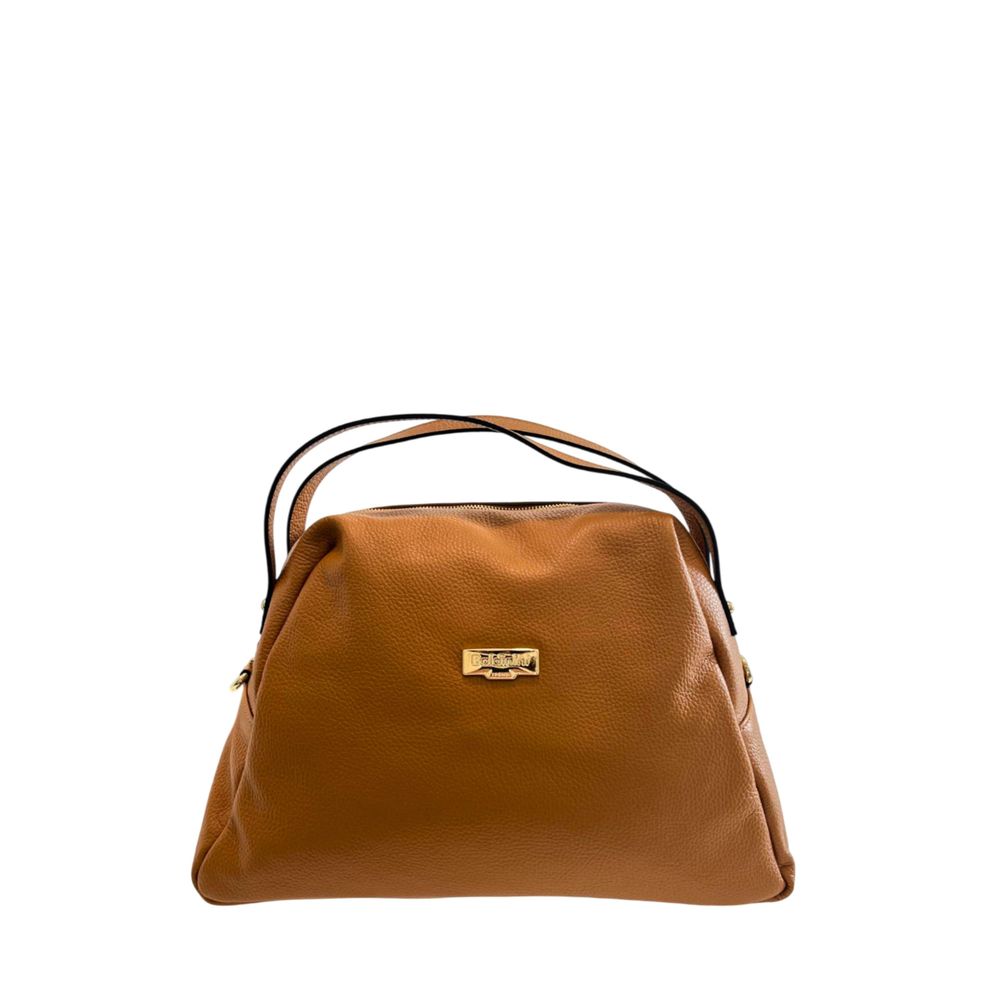 Baldinini Trend Damen Schultertasche aus braunem Leder