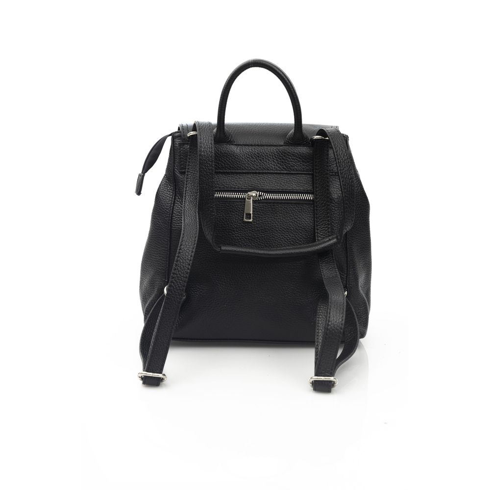 Baldinini Trend Damen Rucksack aus schwarzem Leder