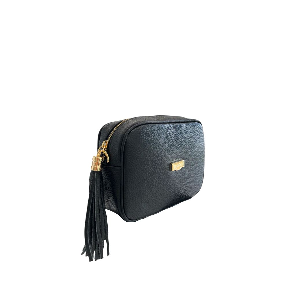 Sac bandoulière Baldinini Trend en cuir de vachette noir pour femme