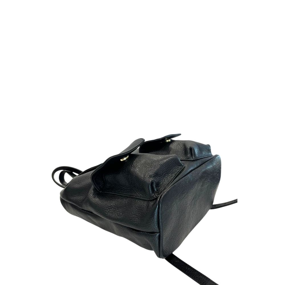 Baldinini Trend Damen Rucksack aus schwarzem Leder