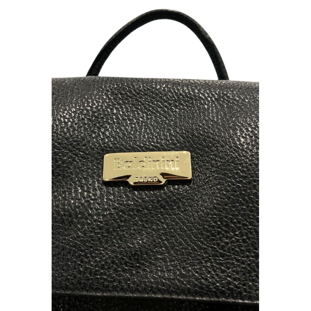 Baldinini Trend Damen Rucksack aus schwarzem Leder