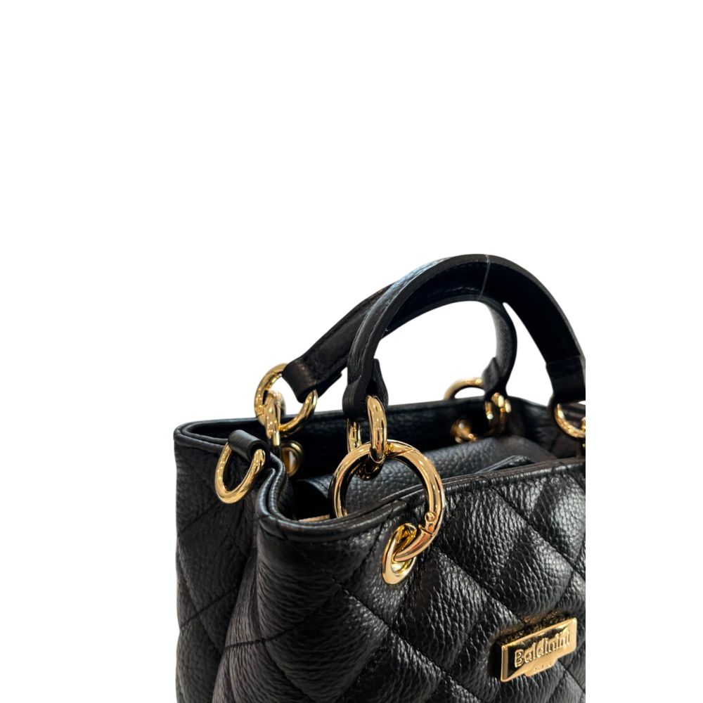 Baldinini Trend Damen Handtasche aus schwarzem Leder