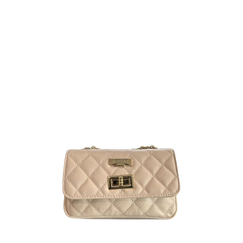 Baldinini Trend Damen Tasche aus beigem Leder