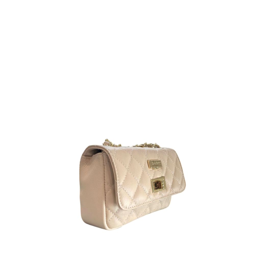 Baldinini Trend Damen Tasche aus beigem Leder