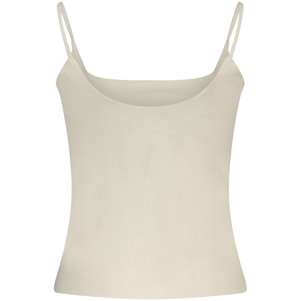 Guess Jeans White Cotton Tank Tops