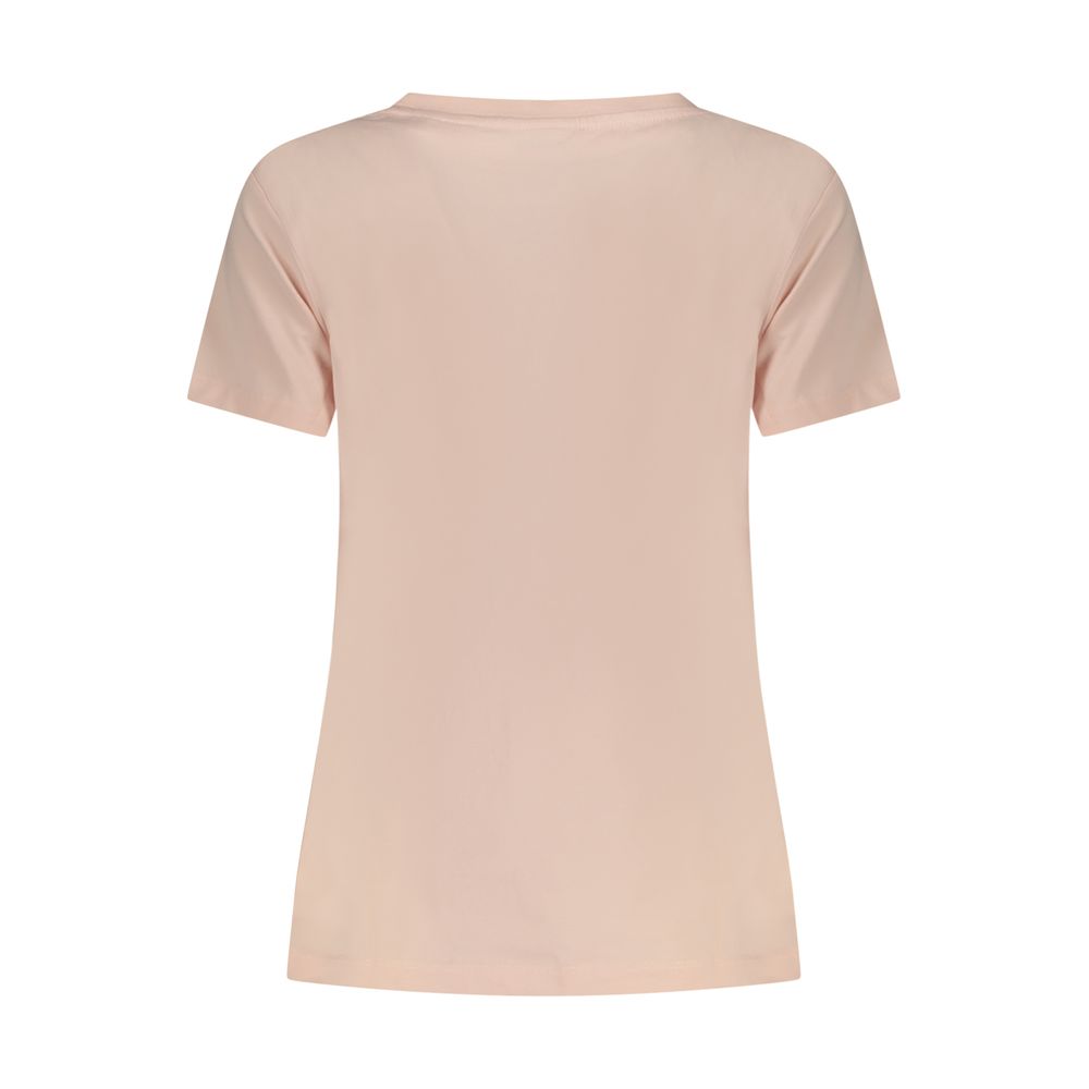 Guess Jeans Pink Cotton T-Shirt