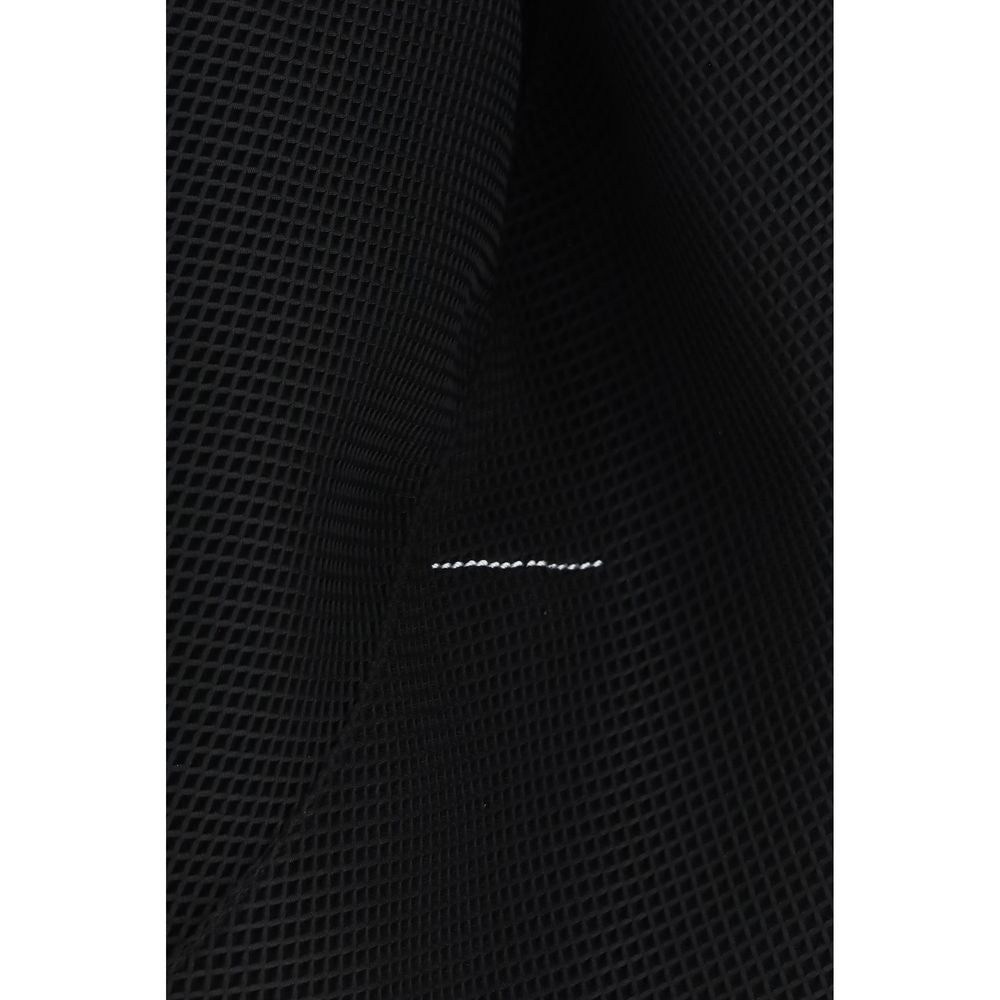 MM6 Schwarze Polyester-Umhängetasche