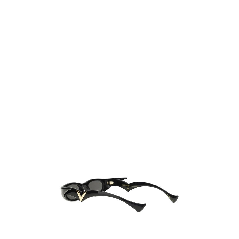 Lunettes de soleil Valentino Garavani en acétate noir