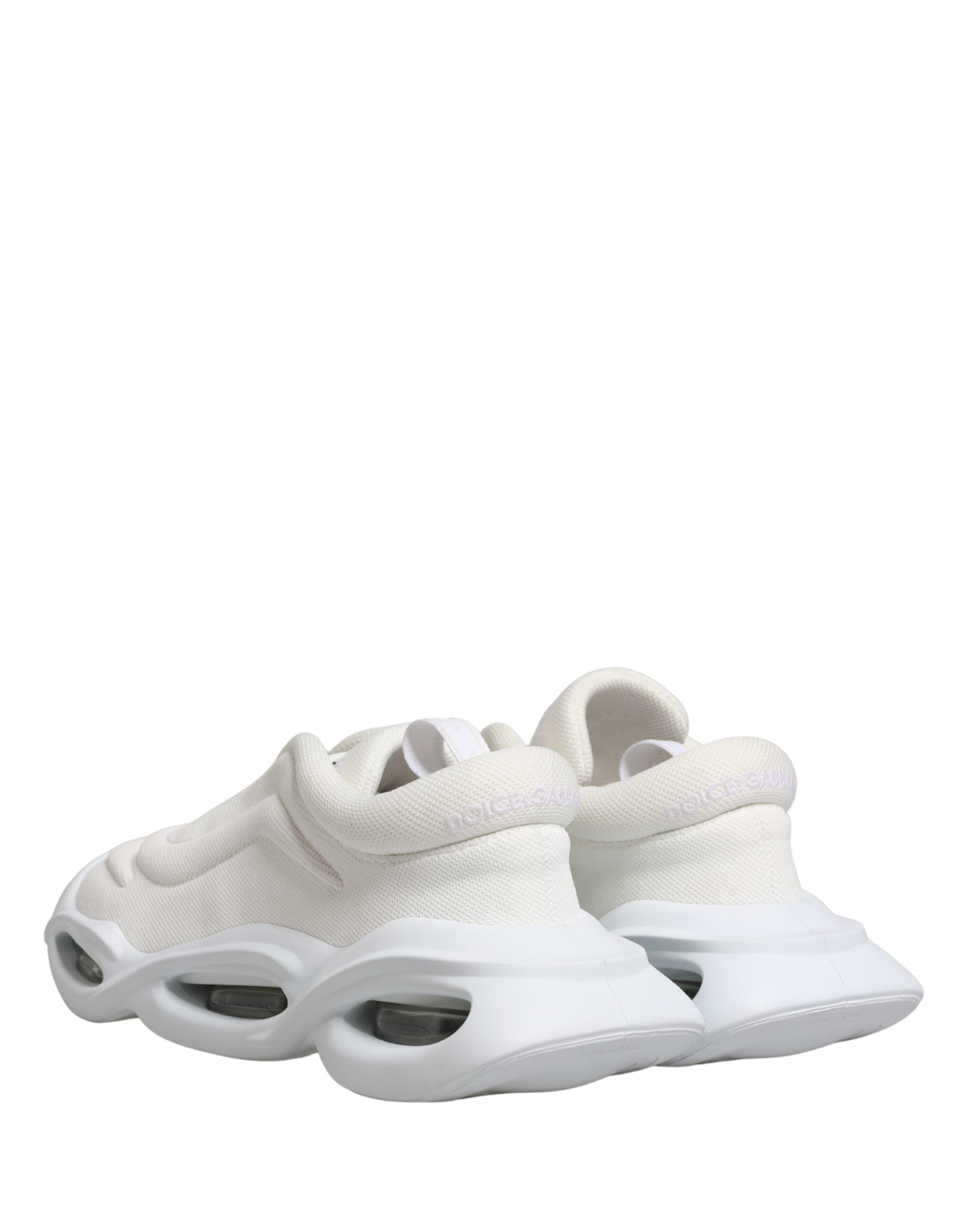 Chaussures Baskets Basses Dolce & Gabbana Blanches à Enfiler Wave