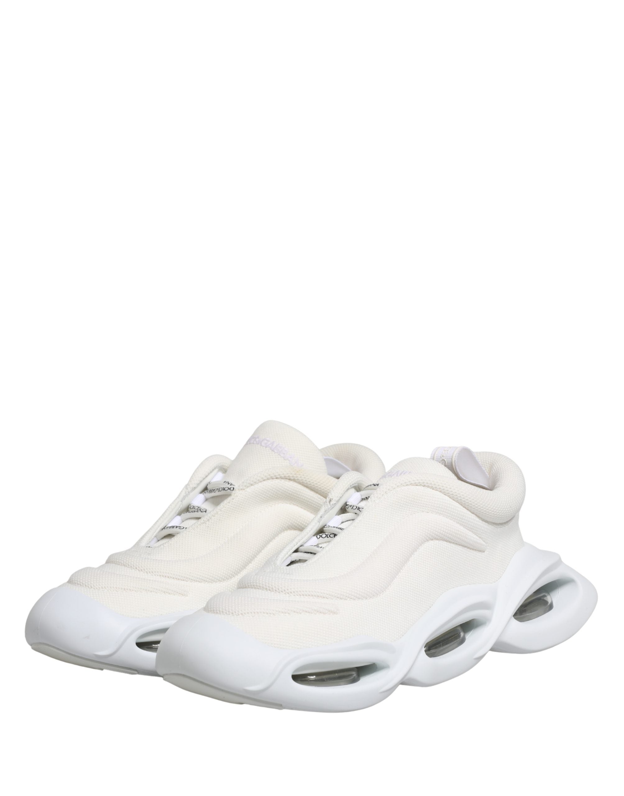Chaussures Baskets Basses Dolce & Gabbana Blanches à Enfiler Wave