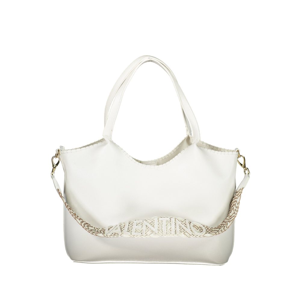 Valentino Weiße Polyurethan-Damenhandtasche