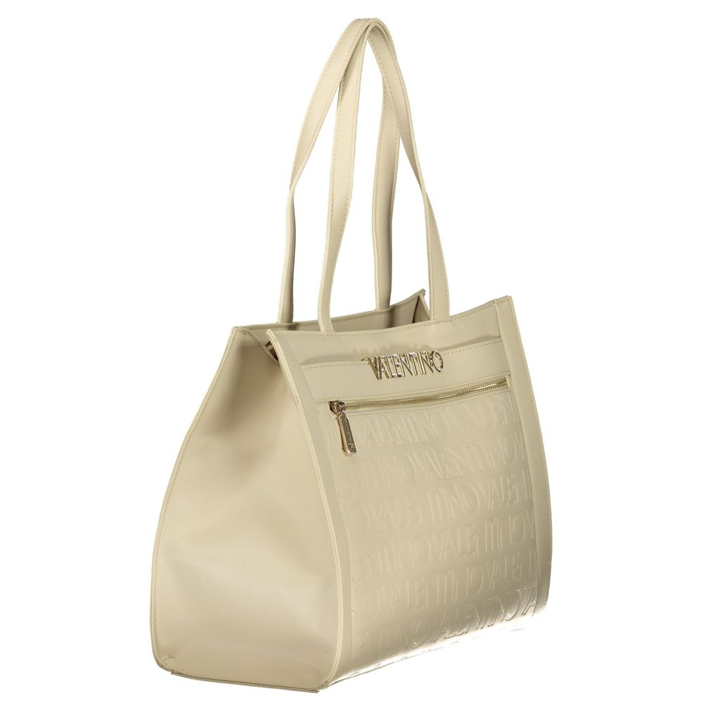 Valentino Damen-Tasche aus beigem Polyurethan