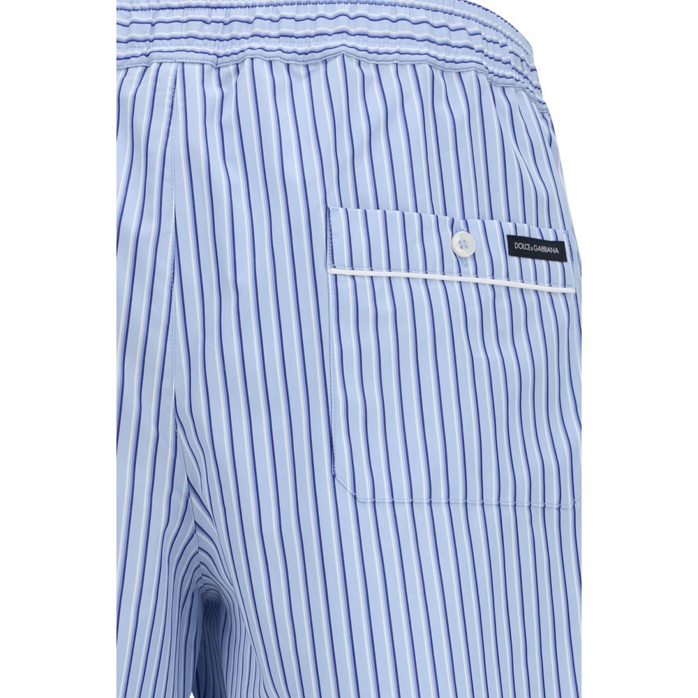 Dolce & Gabbana Blaue Baumwoll-Bermudashorts