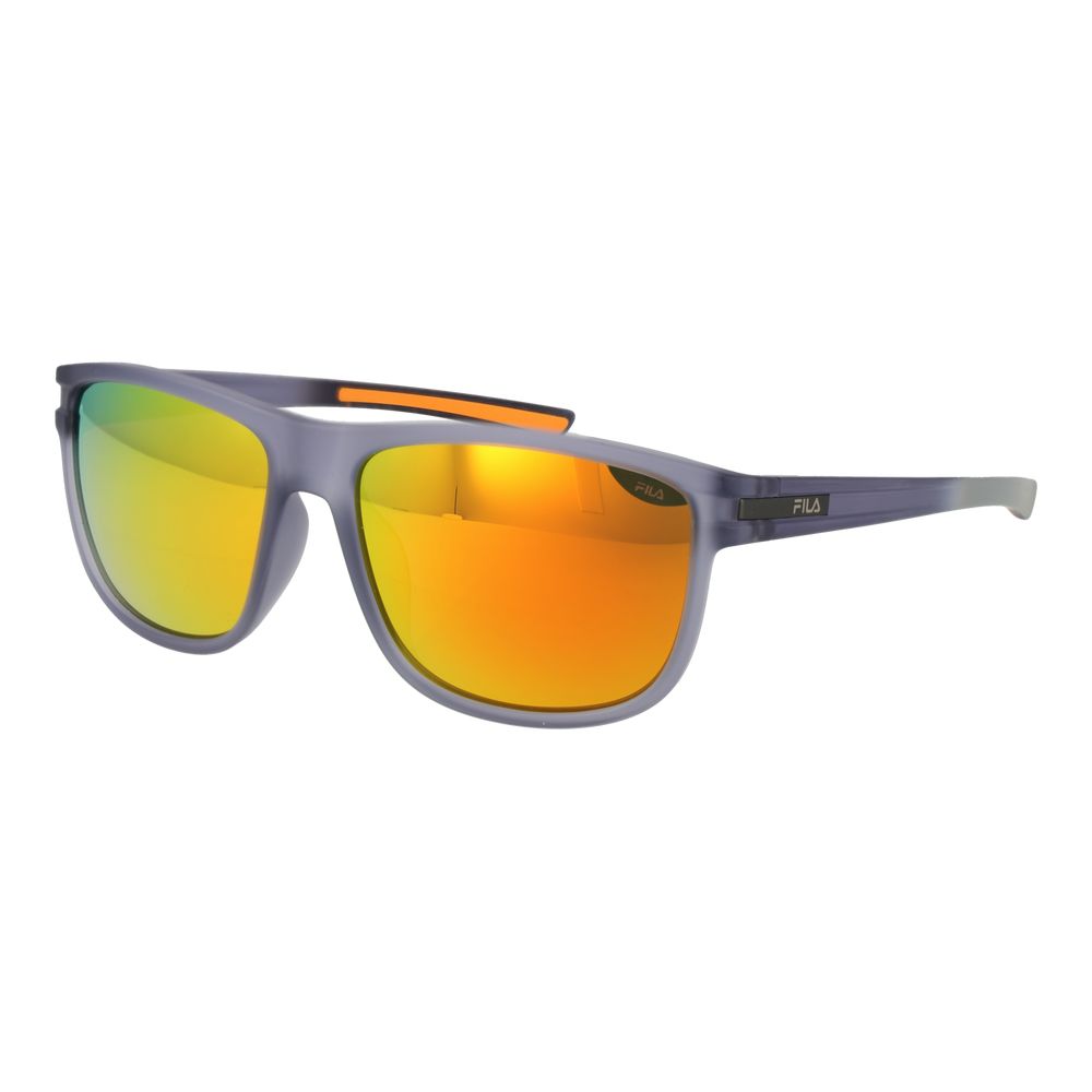 Lunettes de soleil en plastique gris Fila