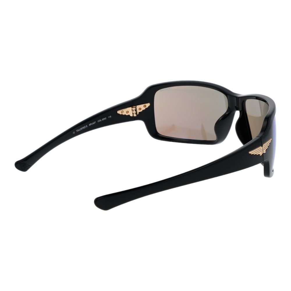 Police Schwarze Kunststoffsonnenbrille
