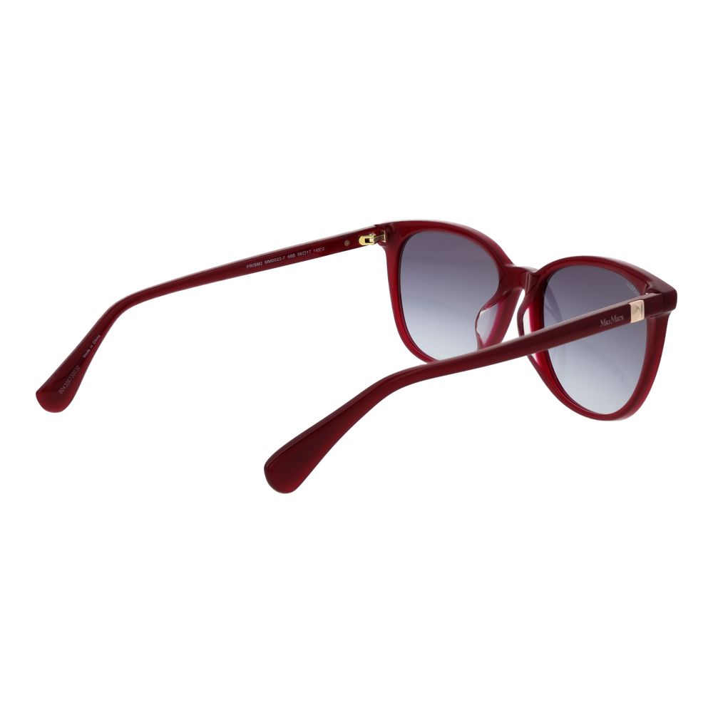 Max Mara bordeauxfarbene Azetat-Sonnenbrille