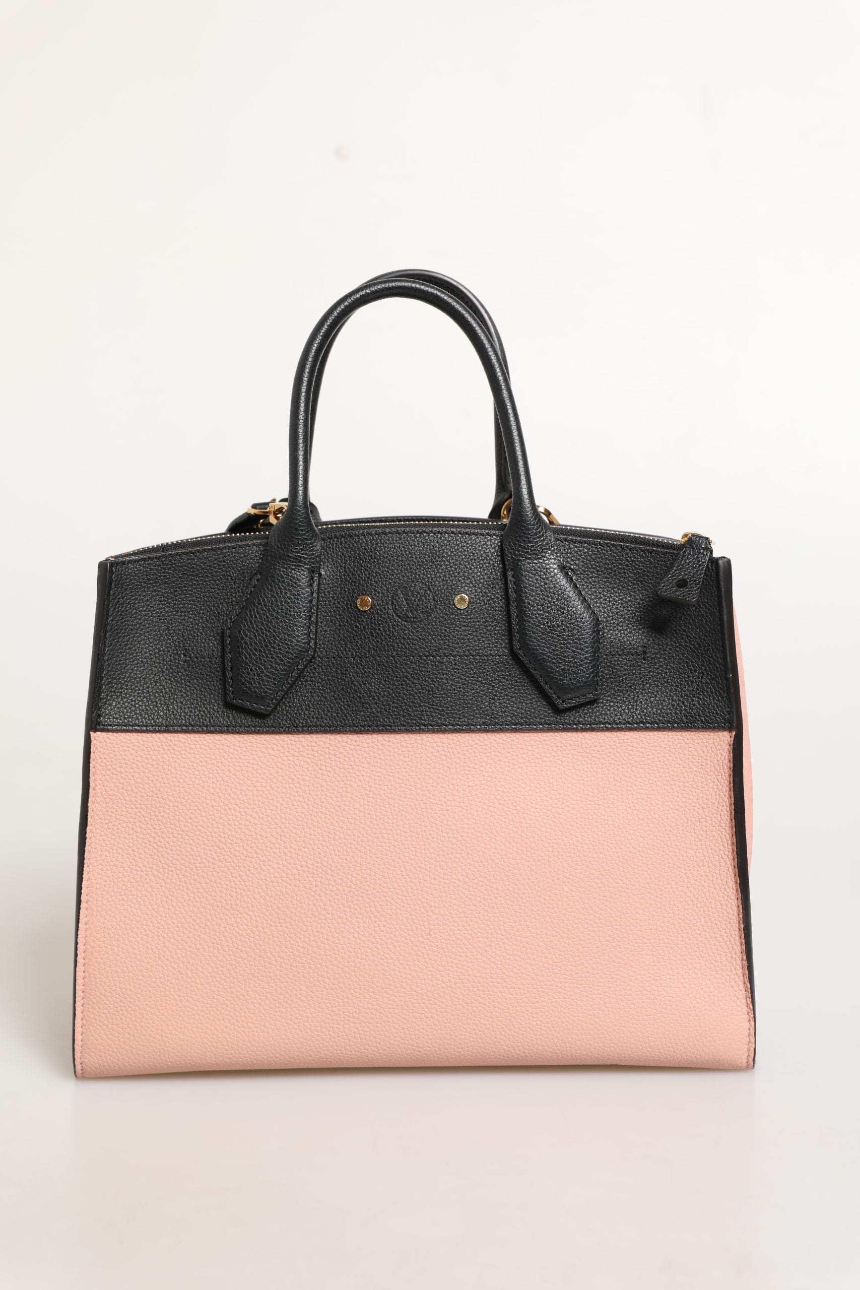 Louis Vuitton City Steamer Handtasche aus pinkfarbenem und schwarzem Leder