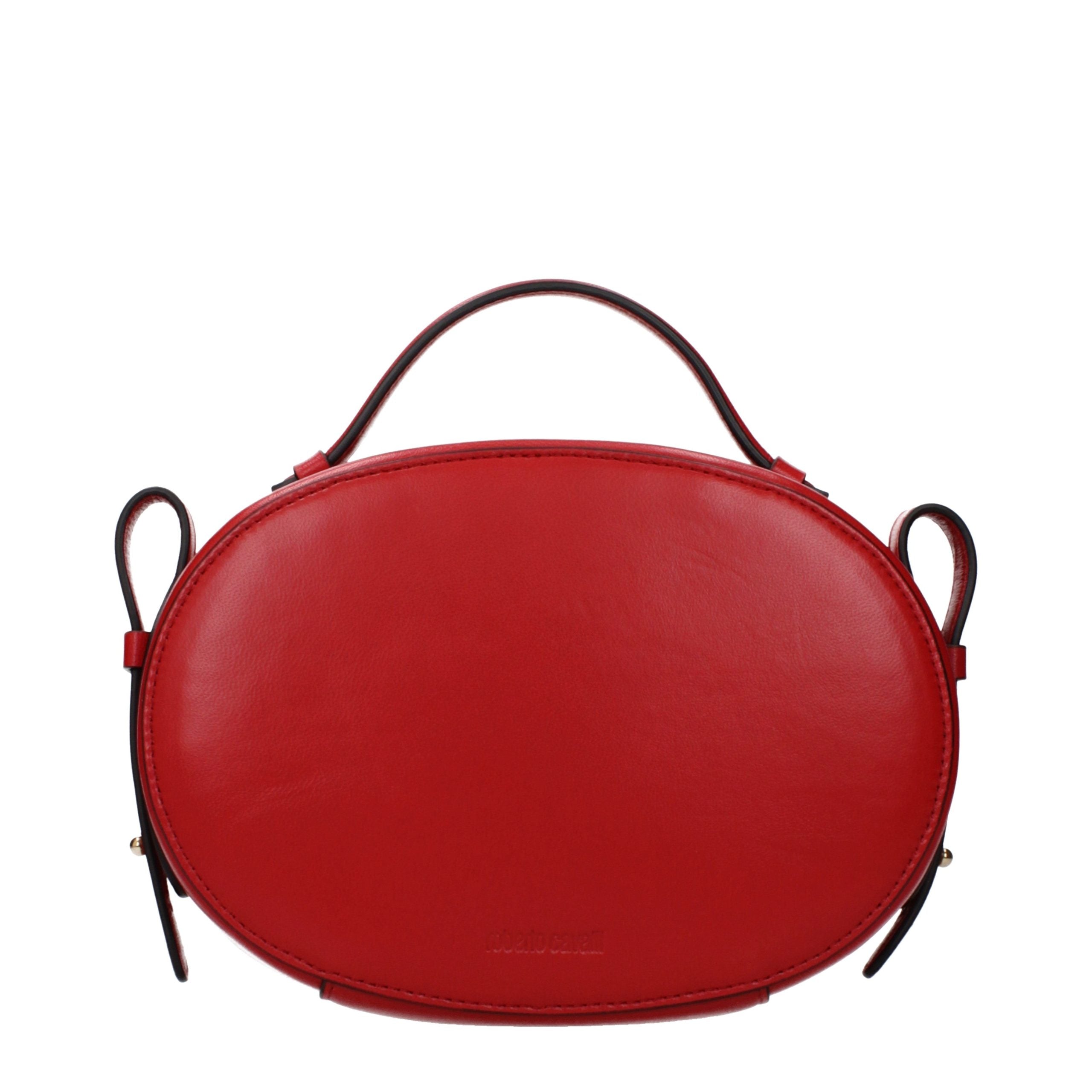 Roberto Cavalli rote Lederhandtasche