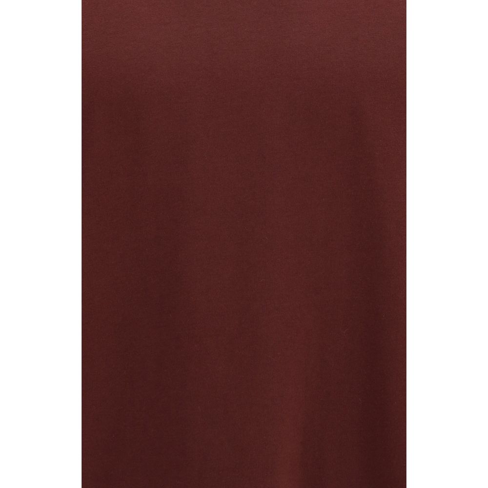 Comme Des Garçons Bordeaux Baumwoll-T-Shirt