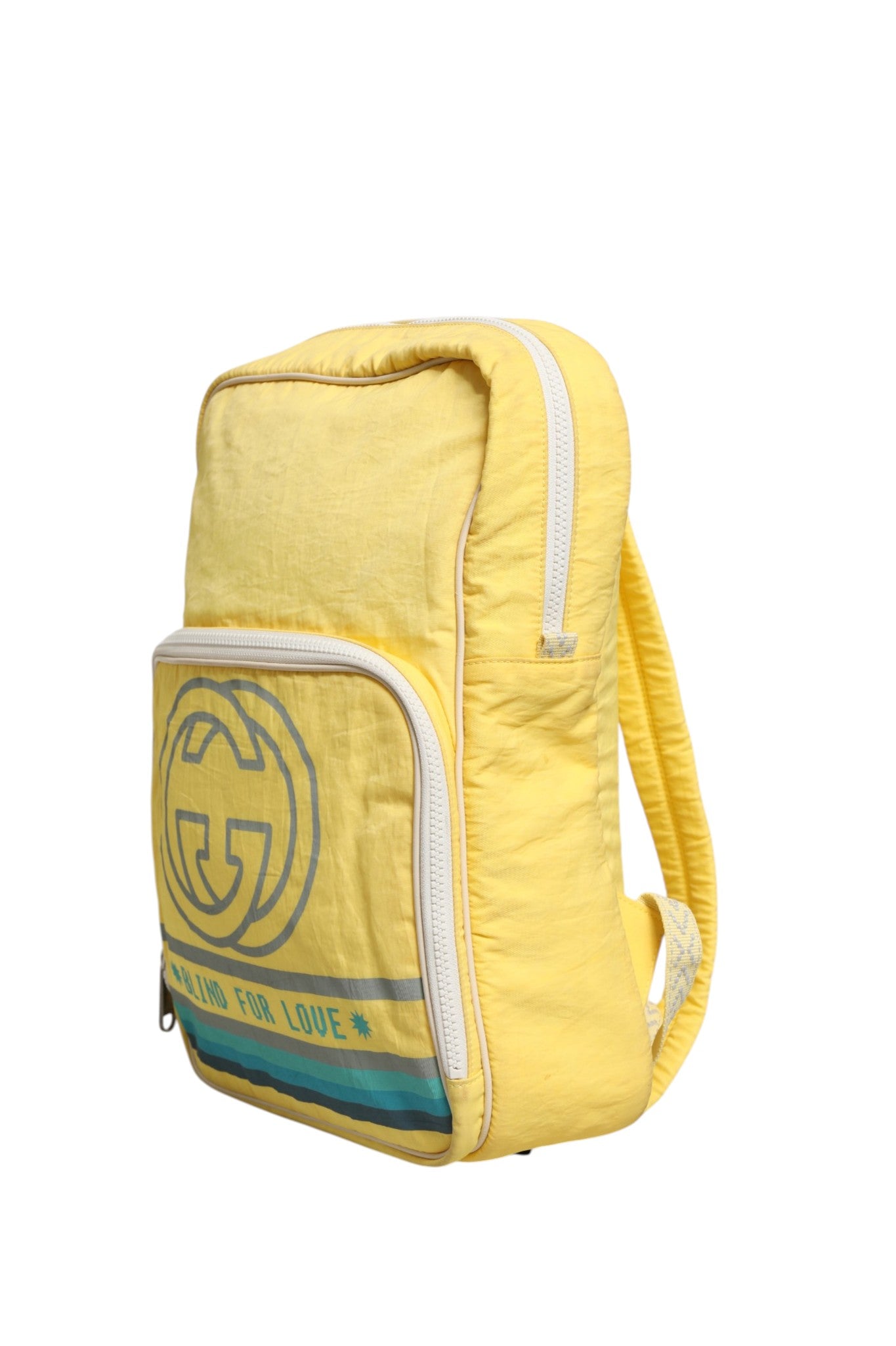 Gelber Nylon Gucci Blind For Love Rucksack