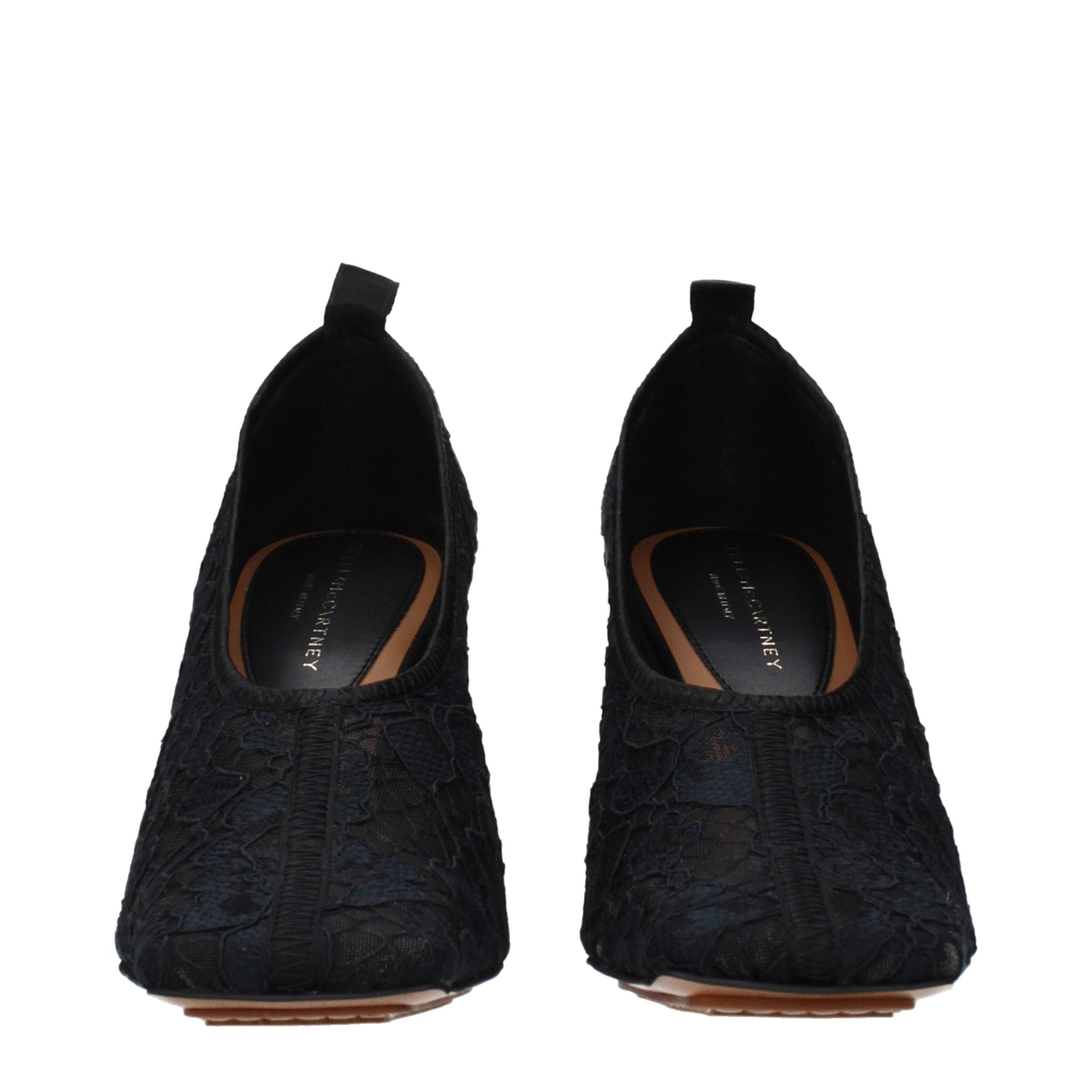 Stella McCartney High Heels aus schwarzem Stoff