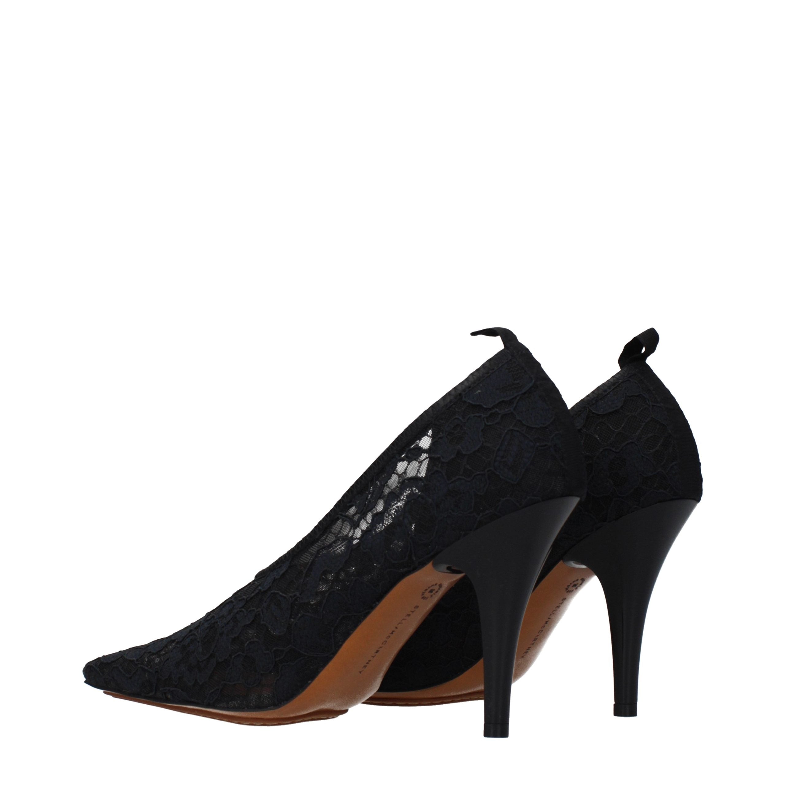 Stella McCartney High Heels aus schwarzem Stoff