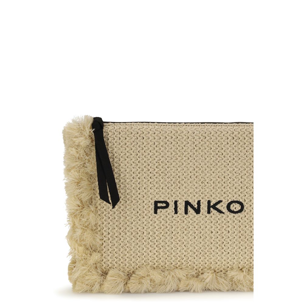 Pochette PINKO beige en polypropylène