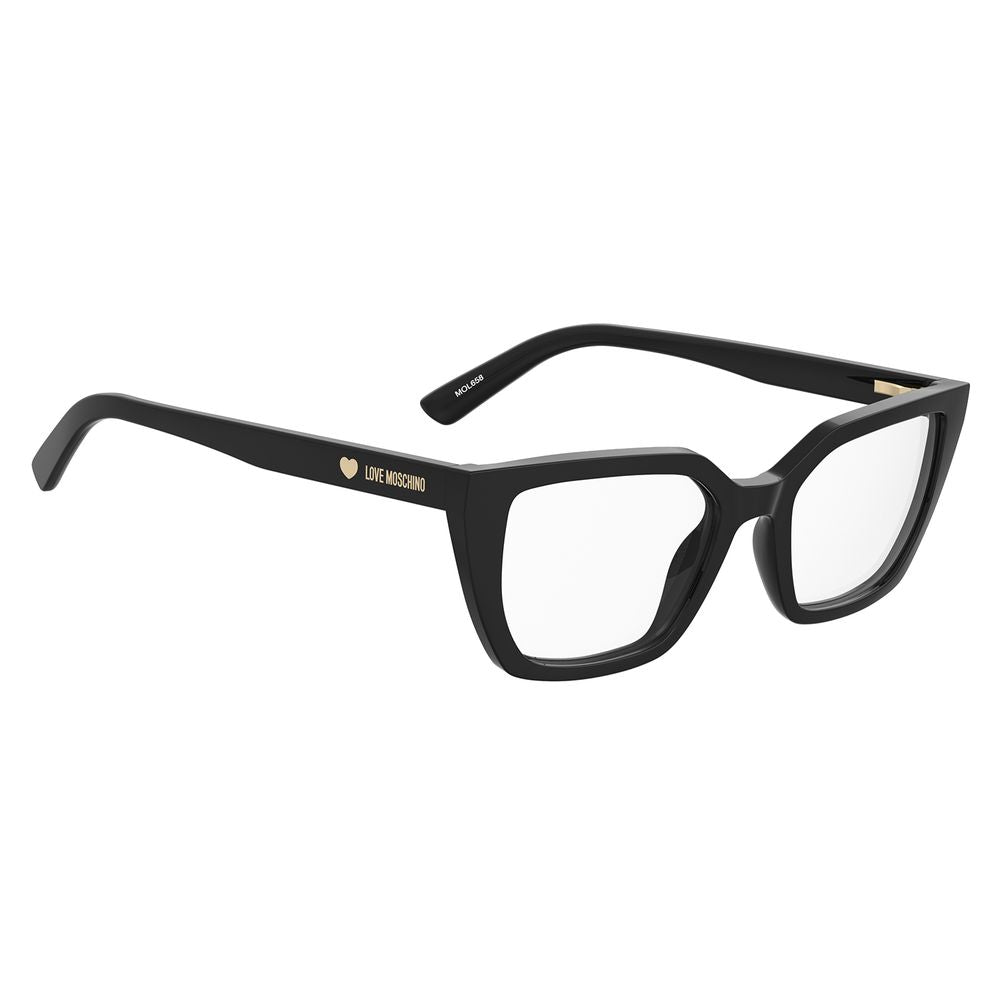 Love Moschino Schwarze Azetatbrille (Fassungen)