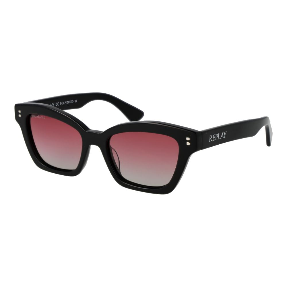 Replay Sonnenbrille aus schwarzem Acetat