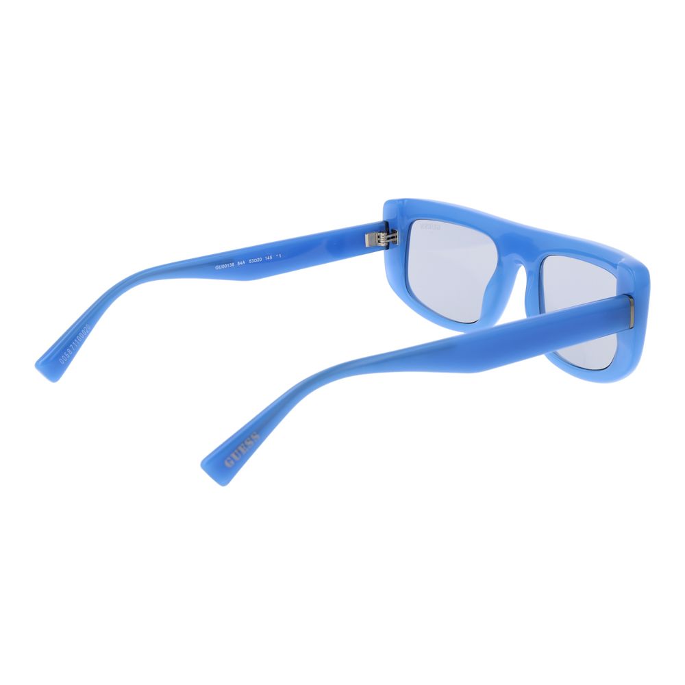 Lunettes de soleil en plastique bleu Guess
