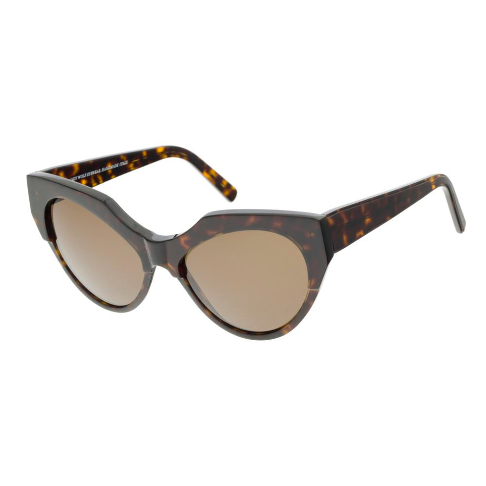 Andy Wolf Braune Acetat-Sonnenbrille