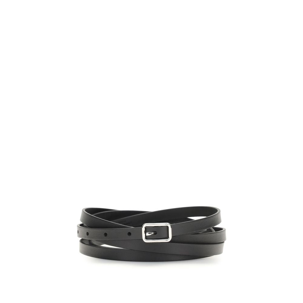 Givenchy Schwarzer Rindleder Bos Taurus Gürtel