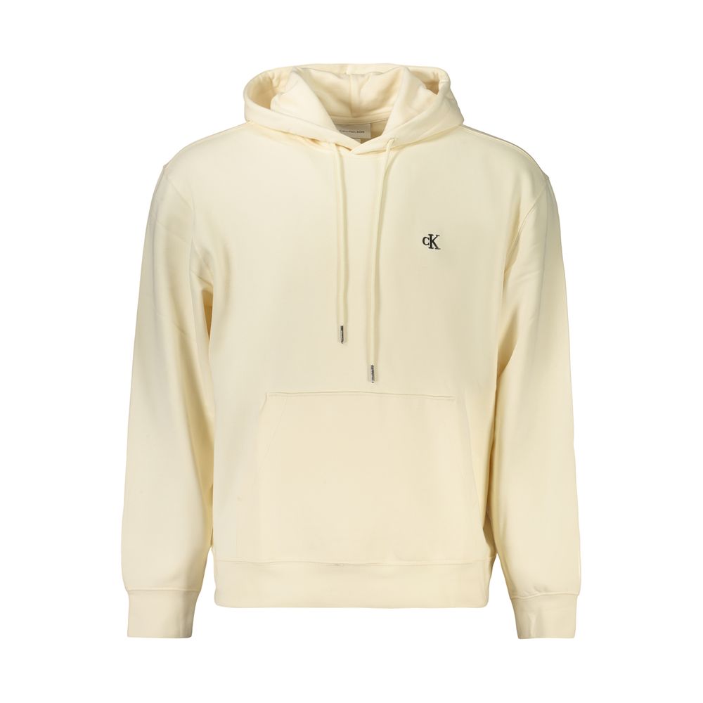 Calvin Klein Beigefarbenes Herren-Sweatshirt aus Baumwolle