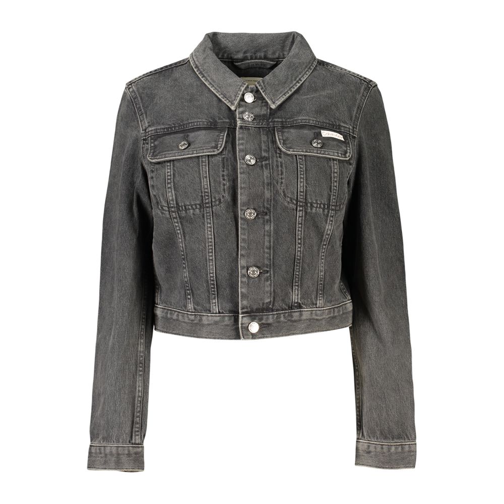 Veste en coton noire Calvin Klein pour femme