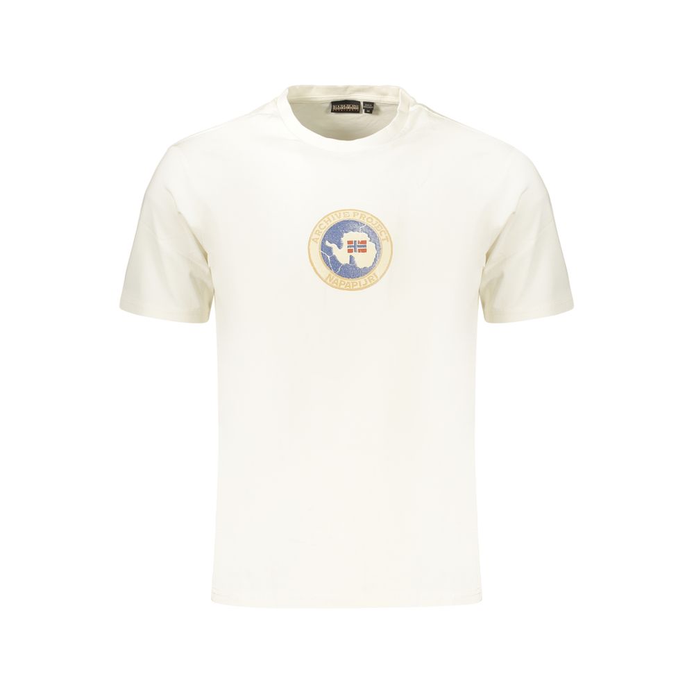 T-shirt Napapijri en Coton Blanc pour Homme