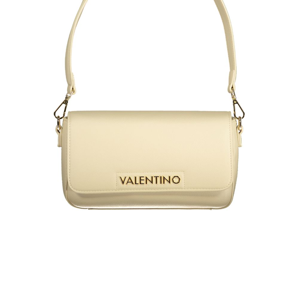 Valentino Beige Damen-Umhängetasche aus Polyurethan