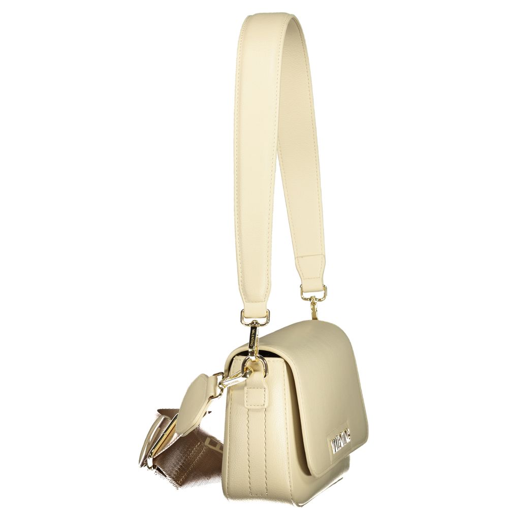 Valentino Beige Damen-Umhängetasche aus Polyurethan