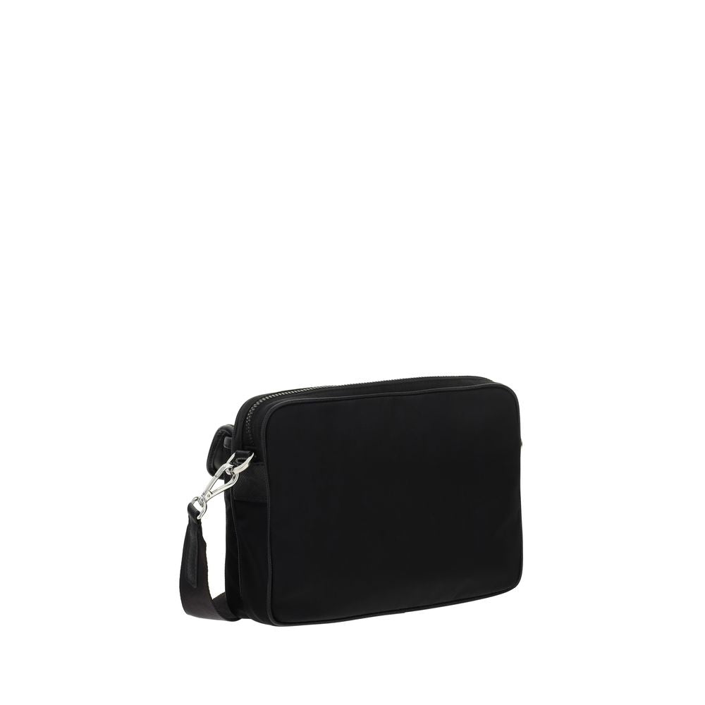 Prada Schultertasche aus recyceltem Polyamid in Schwarz