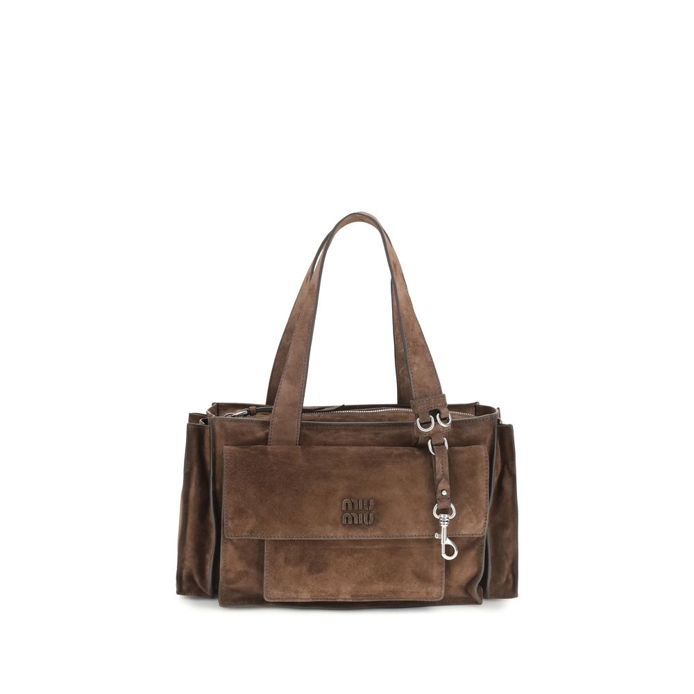 Miu Miu Brown Calf Leather Bos Taurus Shoulder Bag