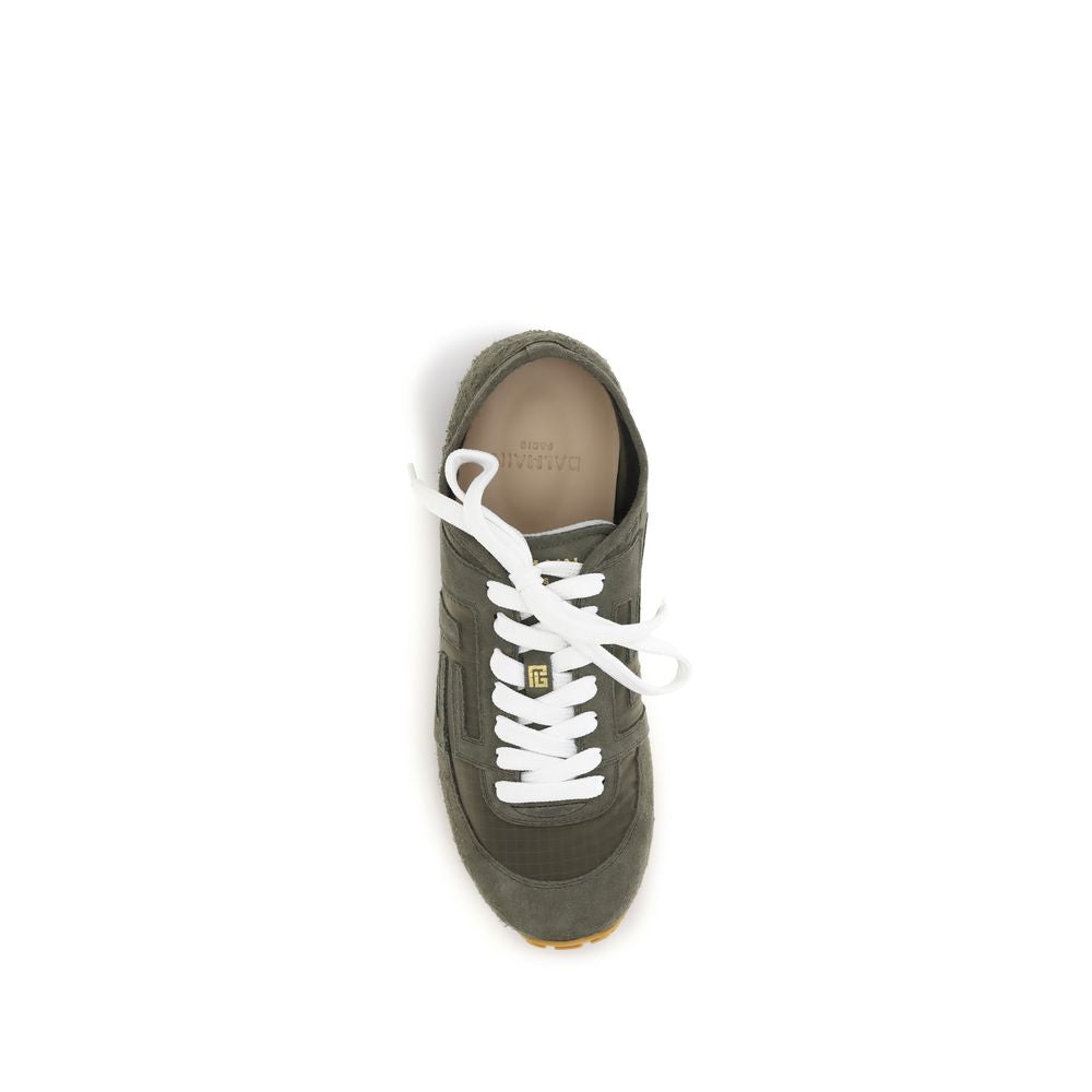 Balmain Bicolor-Sneakers aus Kalbsleder Bos Taurus
