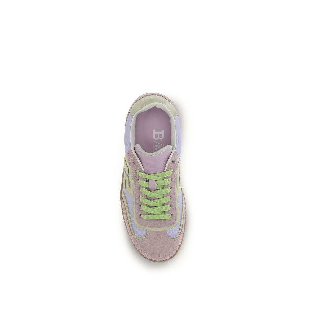 Balmain Mehrfarbige Kalbsleder Athletic Sneakers