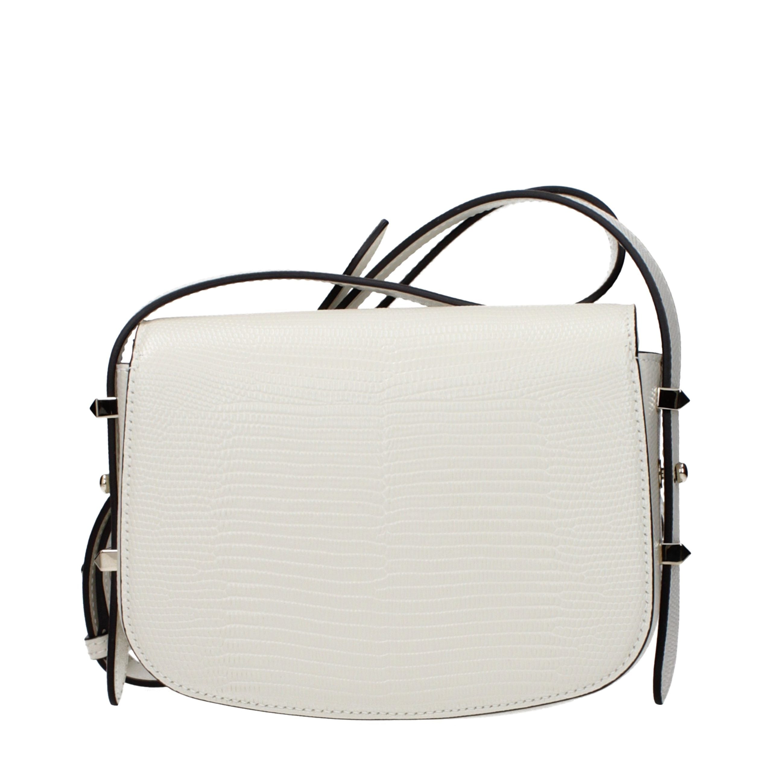 Jimmy Choo Schultertasche aus weißem Leder