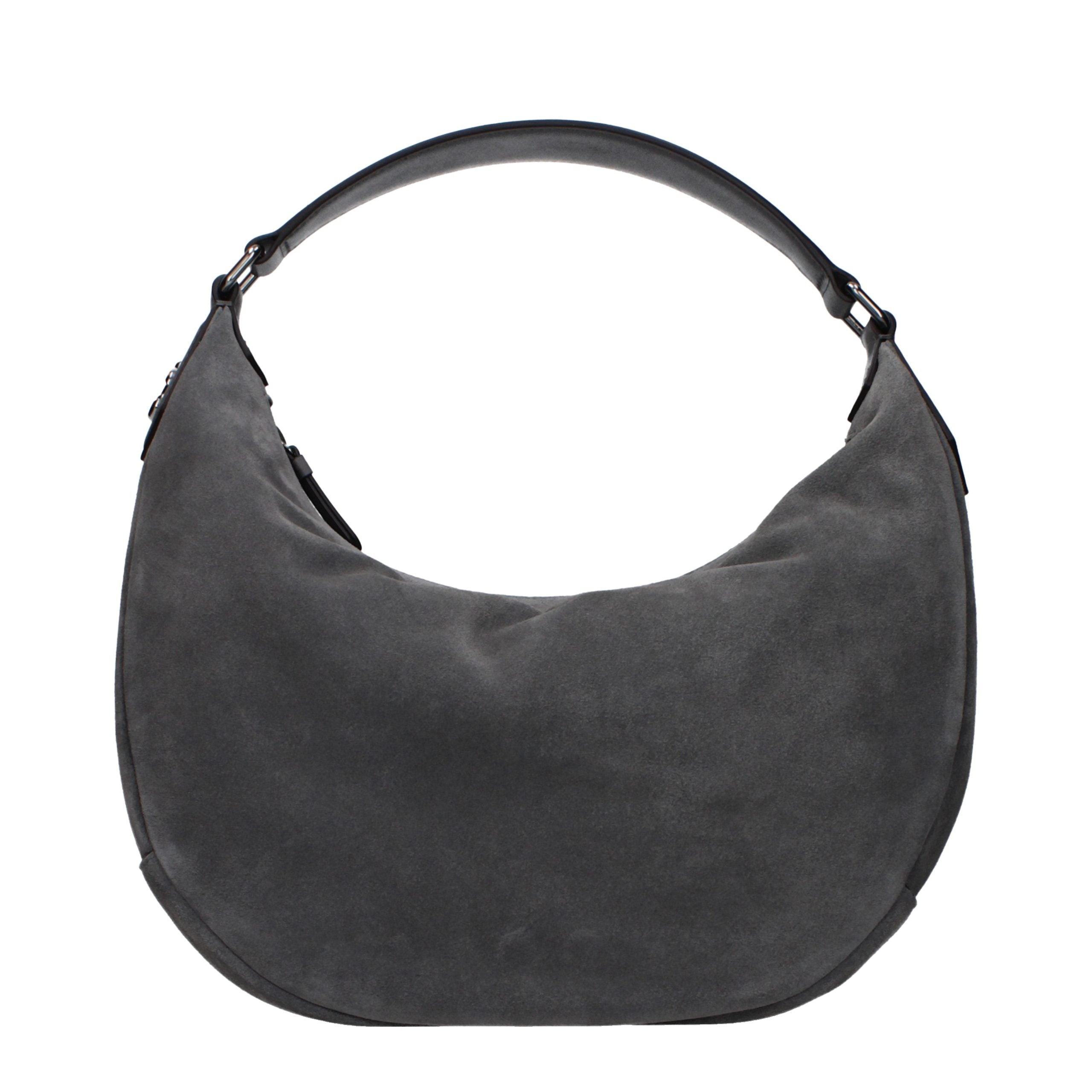 Jimmy Choo Schultertasche aus grauem Leder